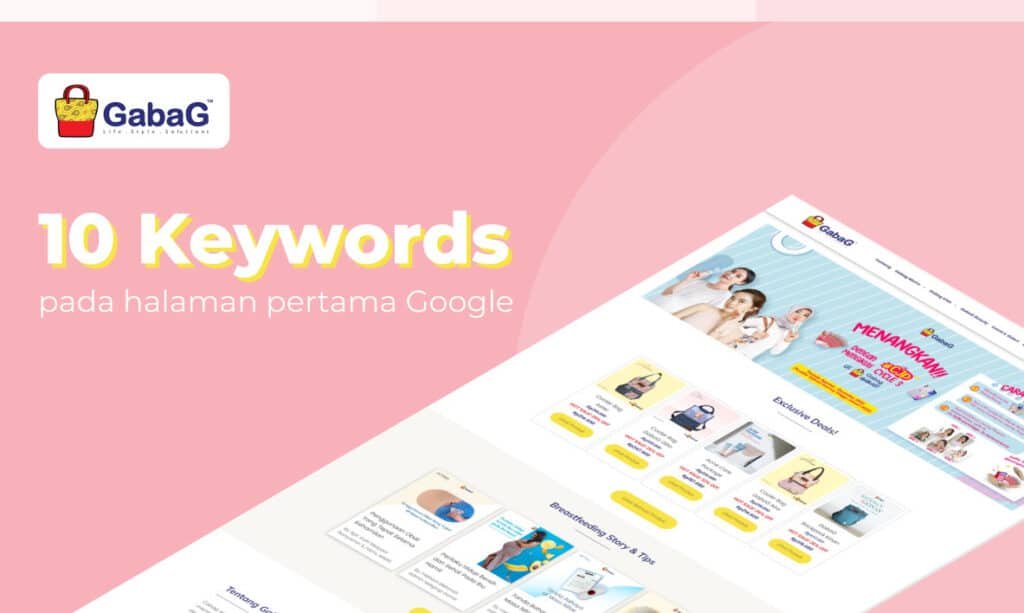 Hasil SEO Gabag Indonesia 10 keywords di halaman pertama Google